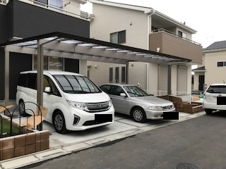宮代町ｈ様邸のカーポートの施工 一建設の建売住宅でした 新築オプション工事なら新築付帯設備専門店の株式会社クリタリビング