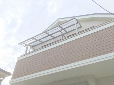 川越市s様邸のバルコニーテラス屋根施工 飯田産業の建売住宅でした 新築オプション工事なら新築付帯設備専門店の株式会社クリタリビング